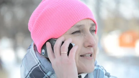 Talking on the phone Stock Footage 85841270