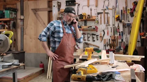 Talking on the phone Stock Footage 323061440