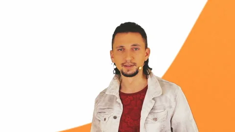 Talking presenter for your voice acting. Video stock 95614343