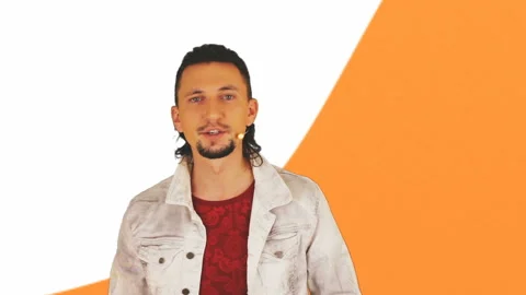 Talking presenter for your voice acting. Video stock 95617731