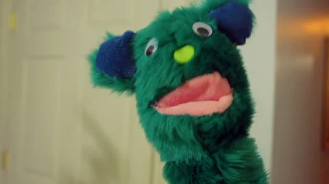 Talking puppet muppet funny comedic Stock Footage 58692106