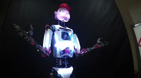 Talking robot Video stock 47477421