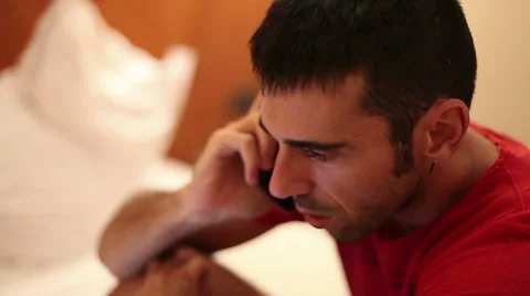 Talking on smartphone Stock Footage 29155876