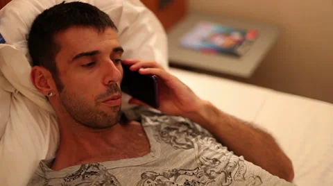 Talking on smartphone Video stock 29158352