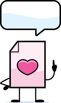 Talking valentine Stock Illustration