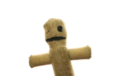 Talking voodoo puppet Video stock 23138893