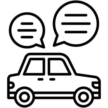 Talking while driving icon, car accident and safety related vector illustrati Illustrazione stock