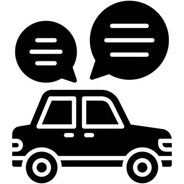 Talking while driving icon, car accident and safety related vector illustrati Stock Illustration