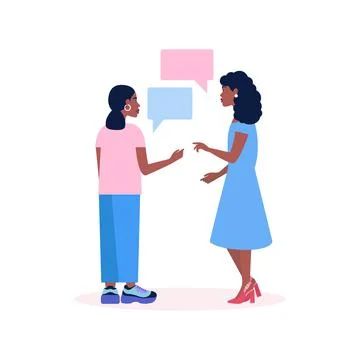 Talking women Stock Illustration