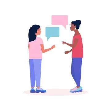 Talking women Stock Illustration
