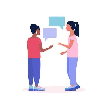 Talking women Stock Illustration