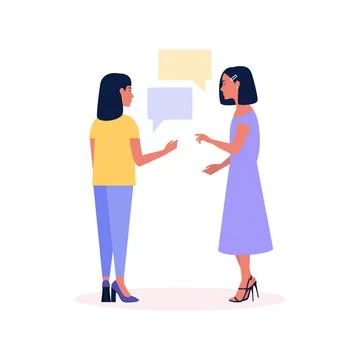 Talking women Stock Illustration