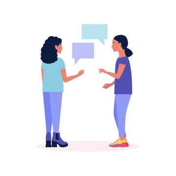 Talking women Stock Illustration