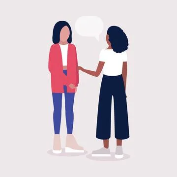 Talking women Stock Illustration