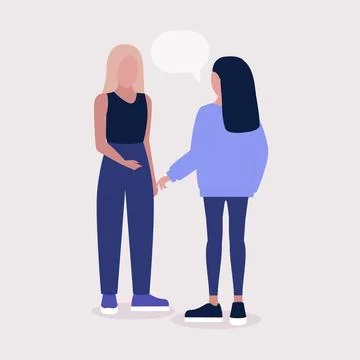 Talking women Stock Illustration