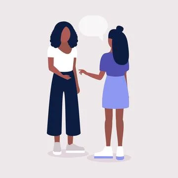 Talking women Stock Illustration