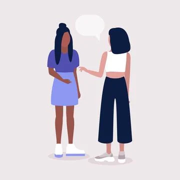 Talking women Stock Illustration