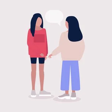 Talking women Stock Illustration