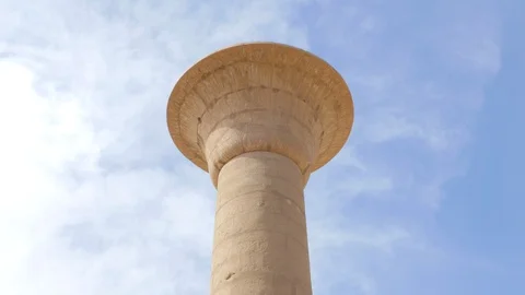 Tall Antique Column Stock Footage 127975992