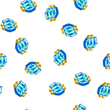Tall box kite isometric icon seamless pattern Stock Illustration