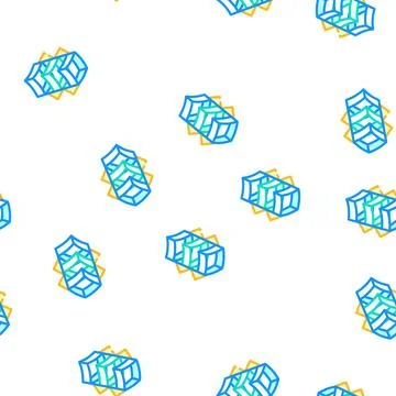 Tall box kite vector seamless pattern Stock Illustration