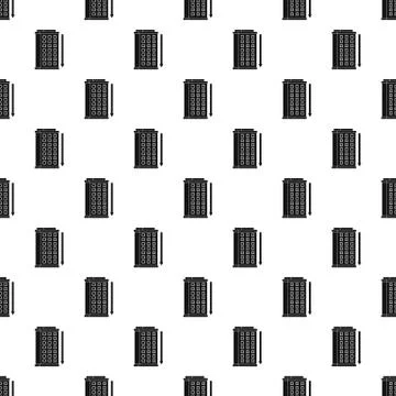 Tall building and down arrow pattern vector Stock Illustration