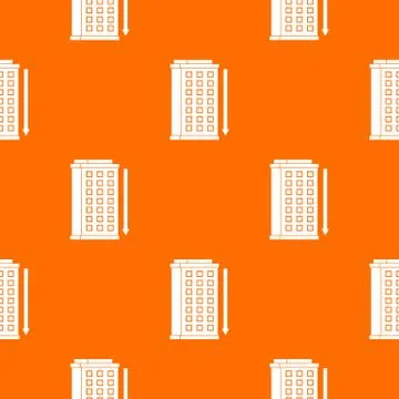 Tall building and down arrow pattern seamless 스톡 일러스트