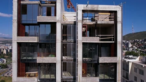 Tall building construction Stock Footage 226206376