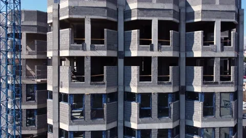 Tall building construction Stock Footage 237359185