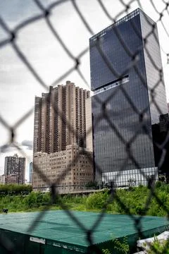 A tall building from a far 写真素材