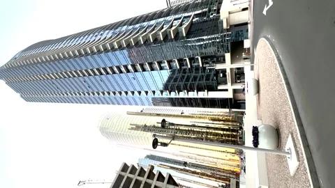 Tall Building From the Ground Dubai Stock Footage 264019029