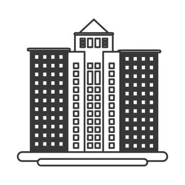 Tall building icon Ilustración de archivo