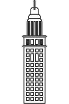 Tall building icon Ilustración de archivo