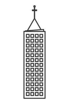 Tall building icon Ilustración de archivo