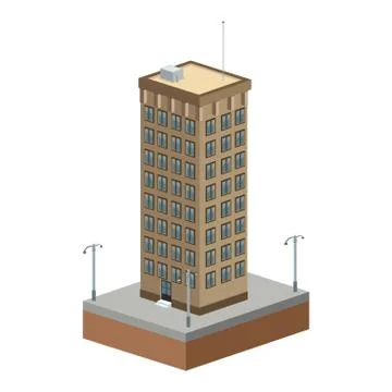 Tall building icon Ilustración de archivo