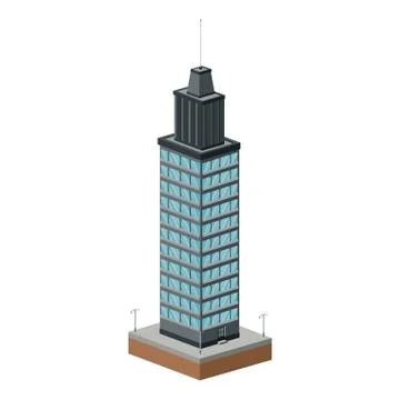 Tall building icon Ilustración de archivo