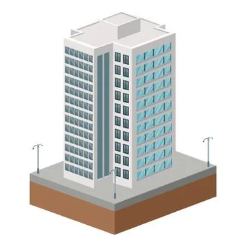 Tall building icon Ilustración de archivo
