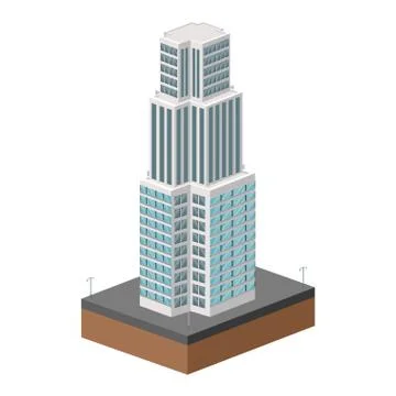 Tall building icon Ilustración de archivo