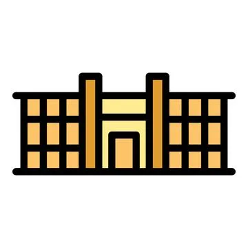 Tall building icon vector flat Ilustración de archivo