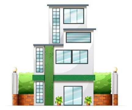 A tall building Ilustración de archivo