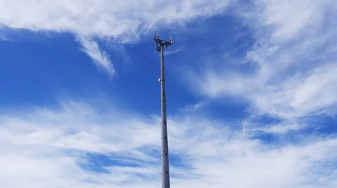 Tall cellular tower Stock Footage 30791723