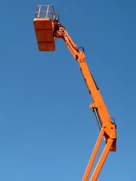 Tall cherry picker platform. Photos