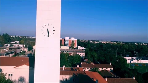 Tall Clock Building Stock Footage 80849842