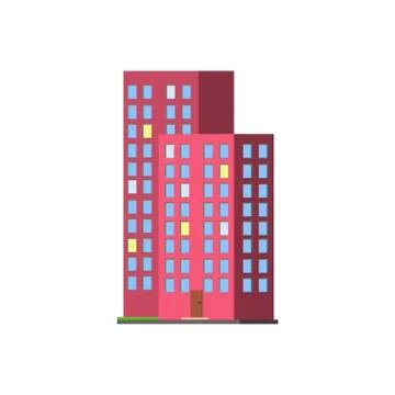 Tall Condominium Building Illustrazione stock