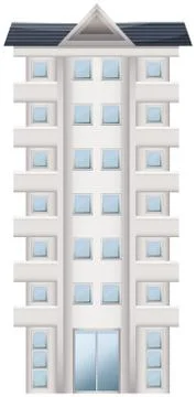 A tall condominium Ilustración de archivo