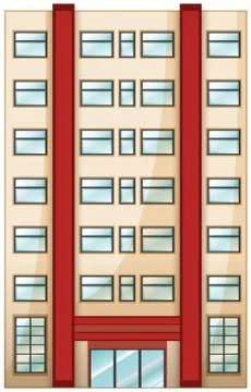 A tall condominium Ilustración de archivo