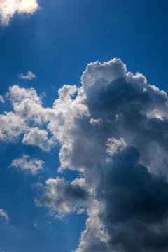 Tall cumulus clouds Stock Photos