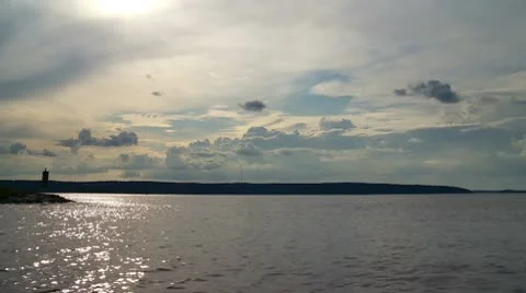 Tall cumulus clouds timelapse Stock Footage