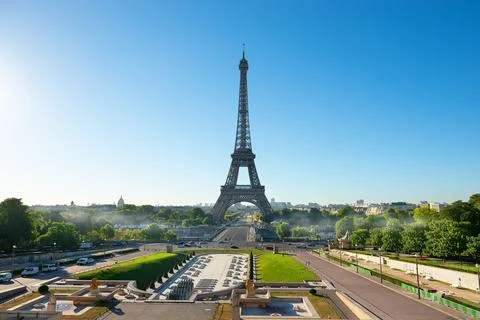 Tall Eiffel tower Foto stock