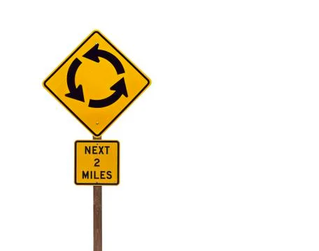 Tall endless loop sign Stock Photos